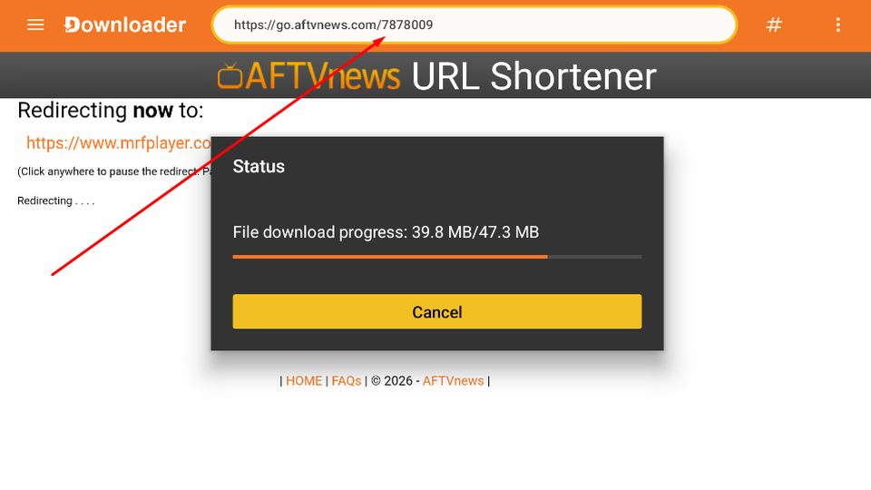 Загрузка файла в Downloader